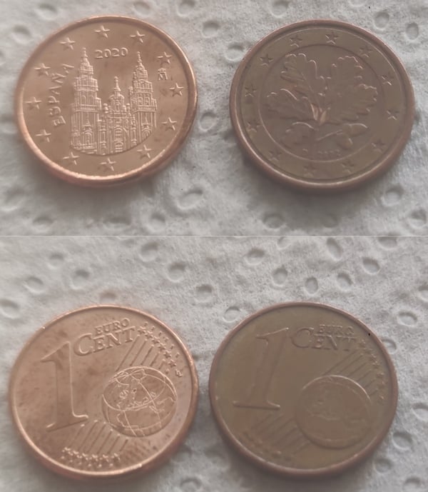 Moneda 1 cent Alemania 2002