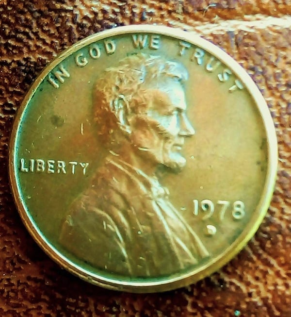 ONE PENNY 1978 D.