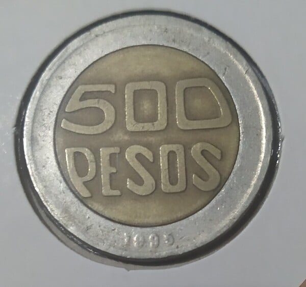 MONEDA COLOMBIA 500 PESOS 1995