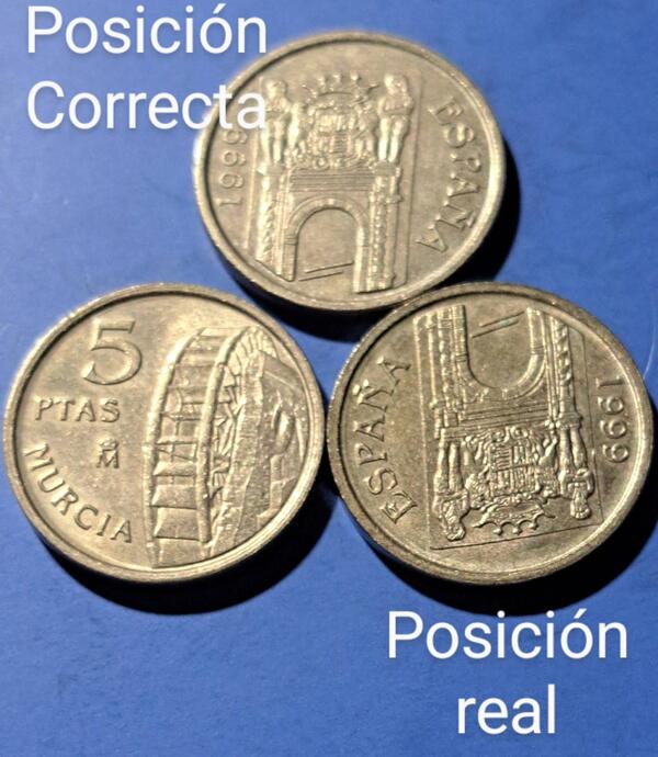 Vendo moneda conmemorativa de 5 pesetas de Murcia 1999 ( no copy) 1994.