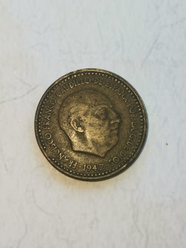 1 peseta del 1947 Época del Franquismo