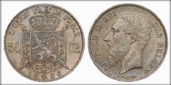 50 centimes (Leopoldo II des belges)