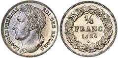 1/4 franc (Leopoldo I des belges)
