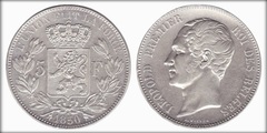 5 francs (Leopoldo I des belges)