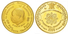 1.000 francs (10º Aniversario de la Independencia)