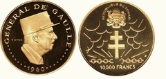 10.000 francos (10º Aniv. de la Independencia)