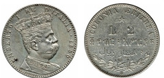 2 lire / 4/10 rial (Eritrea Italiana)