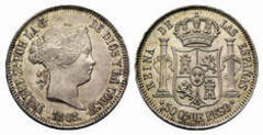 50 céntimos de peso (Periodo Colonial Español)