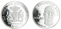 5 dollars (10º Aniversario de la Independencia)