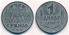 1 dinar (Ocupación alemana)