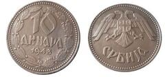 10 dinara (Ocupación alemana)