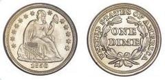1 dime (Seated Liberty)