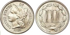 3 cents (Three Cent Nickel)