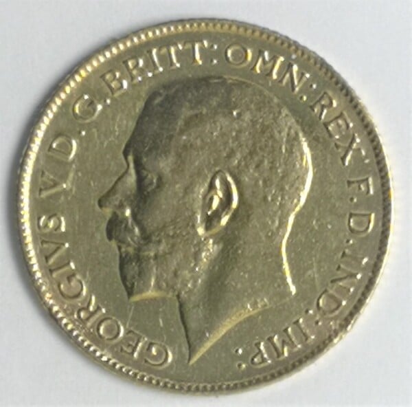 Inglaterra 5 shillings oro Georgius V de 1911