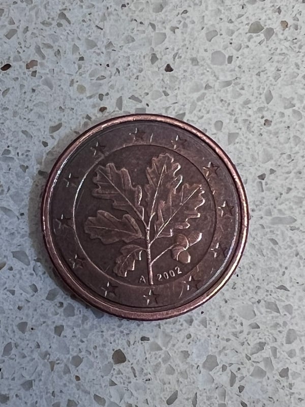 Moneda 1 centimo Alemania 2002,A