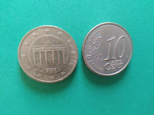 10 Centimos Alemania 2002 ceca A