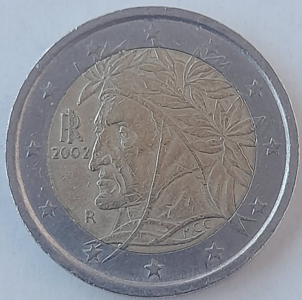 Moneda 2 euros italia 2002