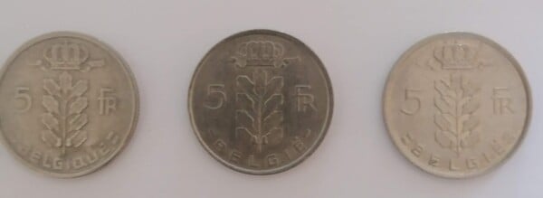 5 francs (Balduino I-Belgique)