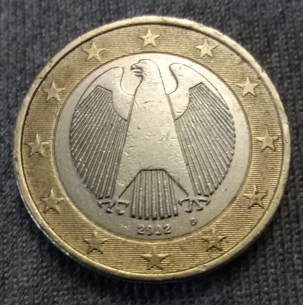 1 euro Alemania 2002 D