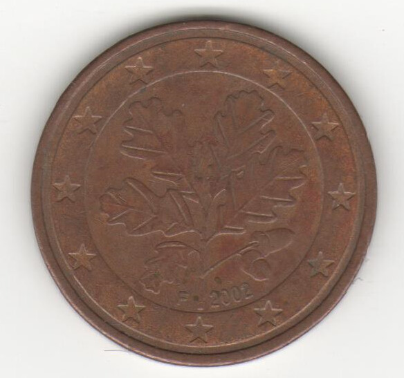 Moneda Alemania 5 céntimos 2002