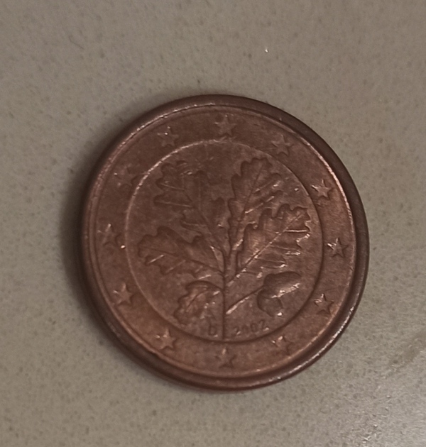 Moneda 1 cent Alemania 2002