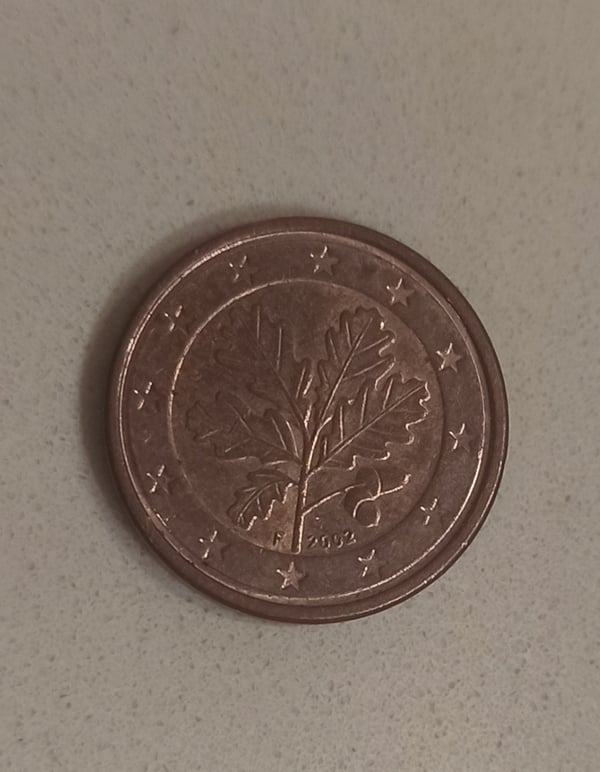 moneda de 1 cent Alemania 2002