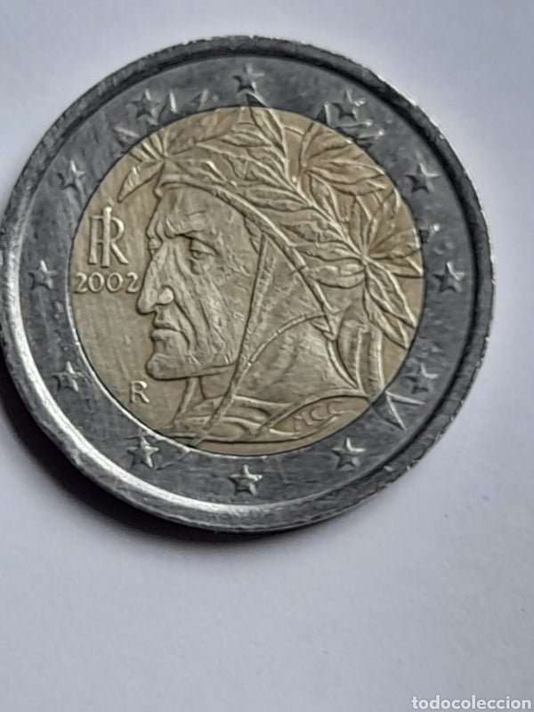 Moneda 2 Euros Dante