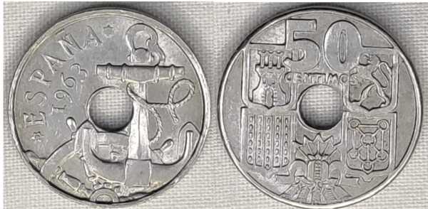 50 céntimos 1963