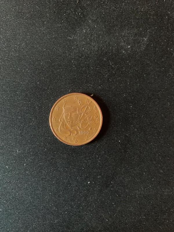 Moneda 5 céntimos Francia 1999