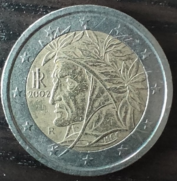 Moneda 2€ Dante Alighieri