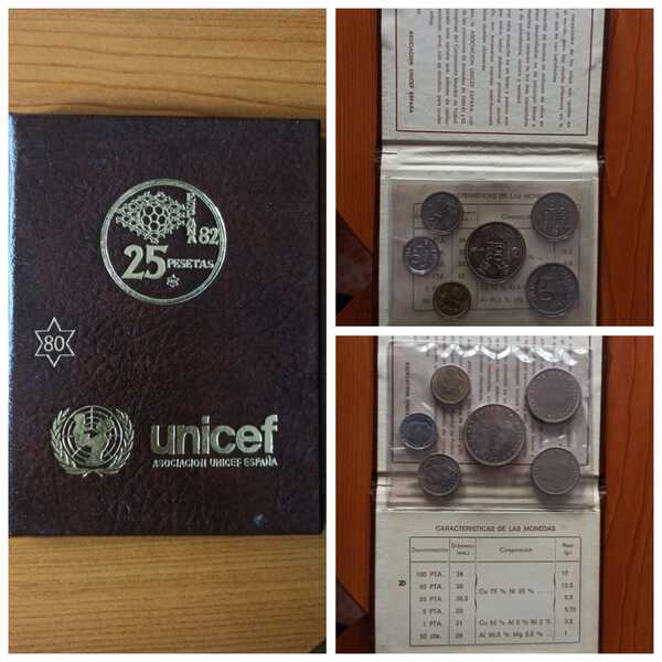 Lote Monedas Mundial 1982 España UNICEF