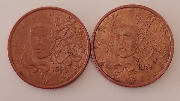 5 céntimos francia 1999