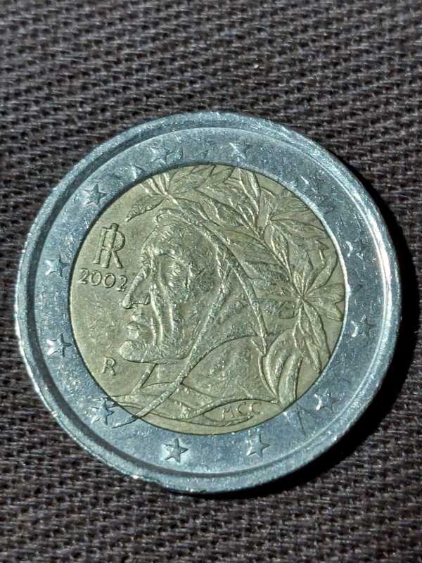 Moneda 2 euros Italia 2002