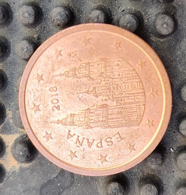 Moneda 2 céntimos España 2018