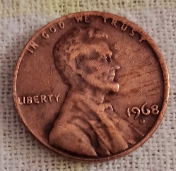 One cent 1968-D