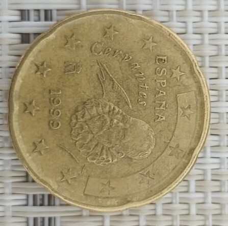 20 CENTIMOS DE EURO 1999 CERVANTES