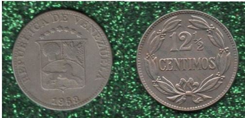 12 1/2 céntimos (locha 1958)