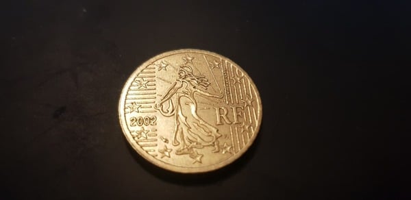 Moneda de 50 centimos de Euro Francesa de 2002