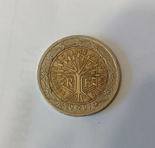 Moneda de 2 € (Francia, 2001) - Árbol de la vida.