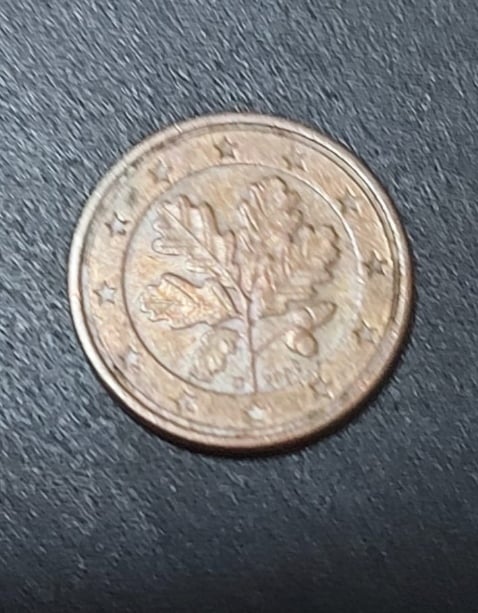 Moneda de 1 céntimo alemana 2002