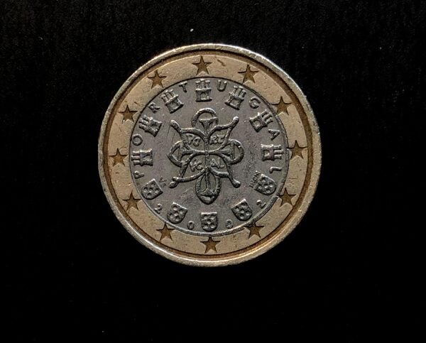 Moneda de 1€ Portugal 2002