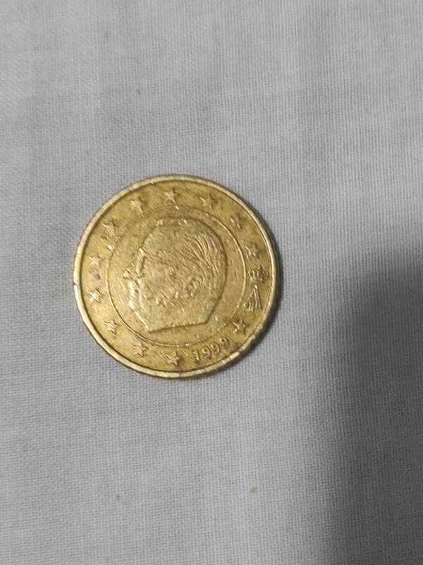 Moneda 50 céntimos 1999 belgica