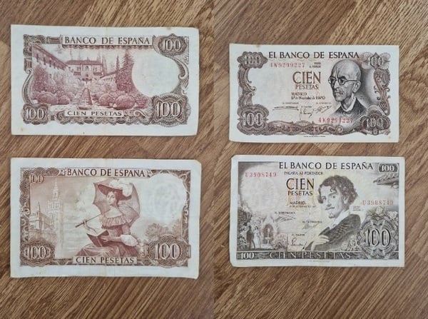 Billetes 100 pesetas