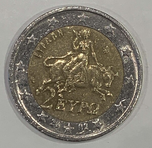 Moneda Dos Euros (2€) Esparta 2002 Grecia