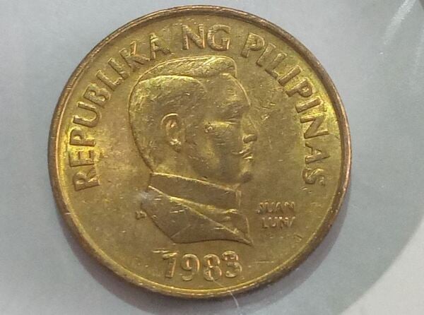 Moneda Filipina 25 sentimos 1983