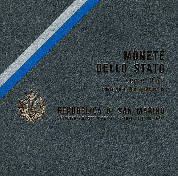 J0033# San Marino 1977. Emisión de Monedas Anual (BU) WCC#MS10