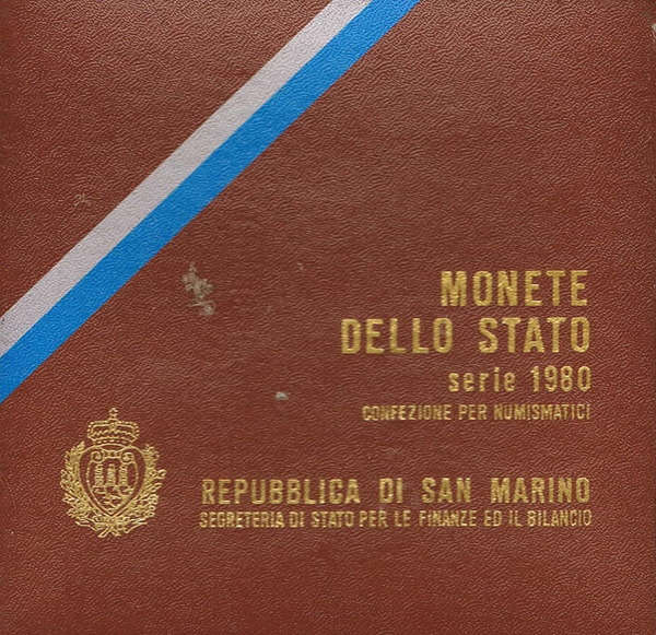 J0036# San Marino 1980. Emisión de Monedas Anual (BU) WCC#MS16