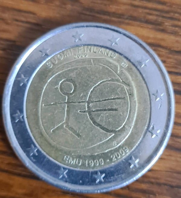 Moneda 2 euros de españa UEM 1999-2009 conmemorativa
