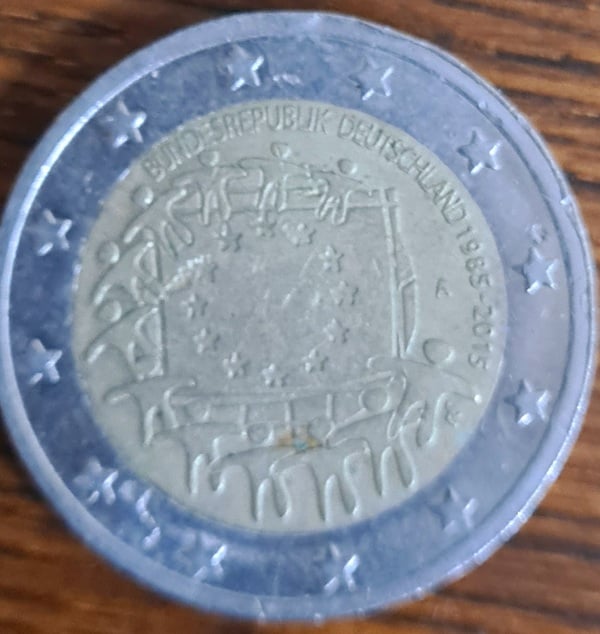 Moneda conmemorativa de 2€ deustland 19852015.