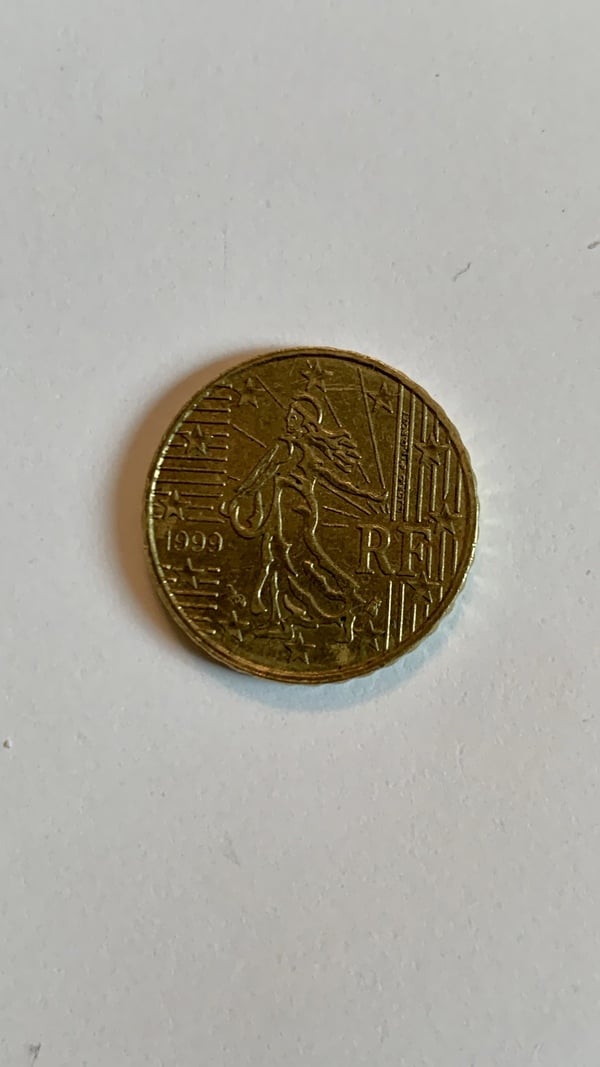 10 céntimos Francia 1999